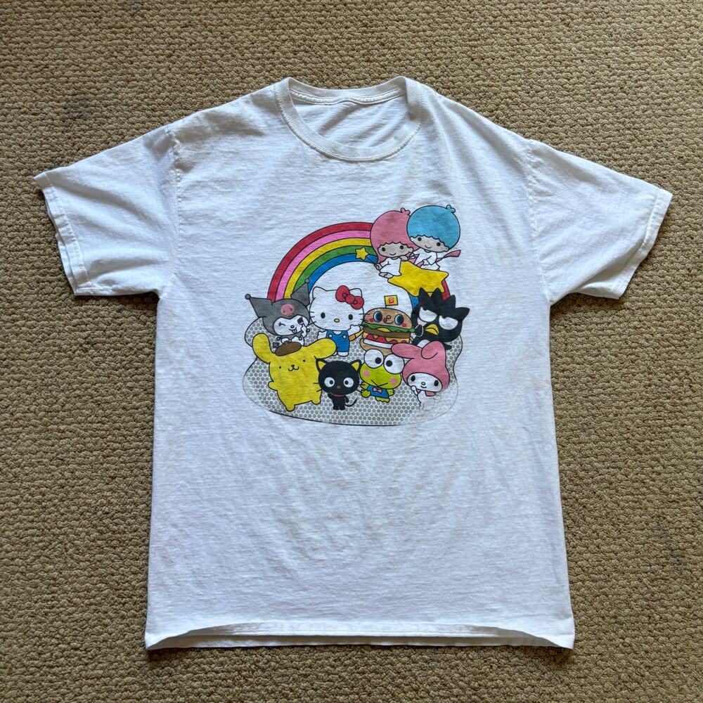 y2k style hello kitty tshirt medium kuromi chococat my melody keroppi sanrio
